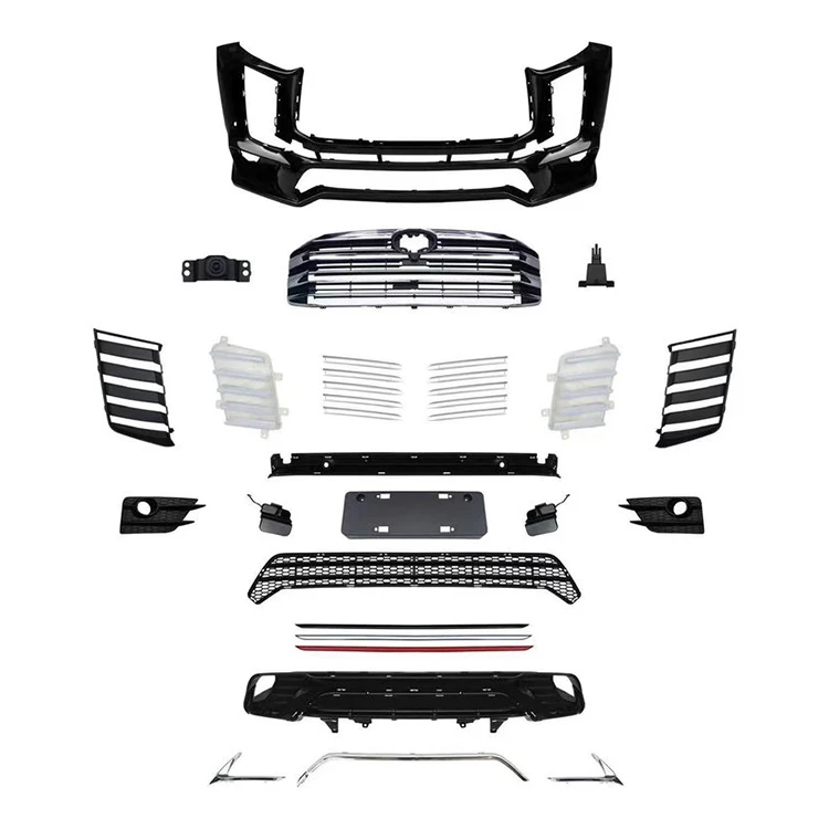 

Upgrade To Land Cruiser Lc300 Style Facelift Body Kit For Toyota Highlander 2022 Bodykit Grille Front Rear Bumper Set