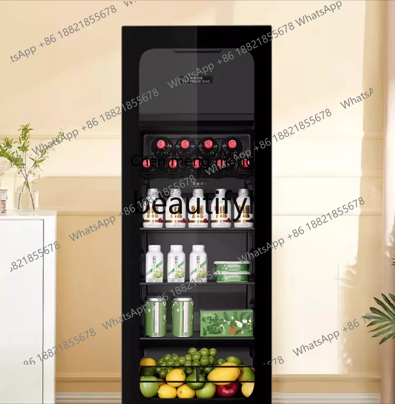 

Z189 88/136/150L Household Ice Bar Living Room Small Tea Beverage Refrigerator Fresh-keeping Refrigerator