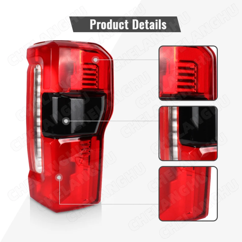 1Pc Right Side Tail Rear Lamp Light For Ford F250 F350 Super Duty 2023 2024 Brake Lamp Turn Taillight F02801294  PC3Z13404B