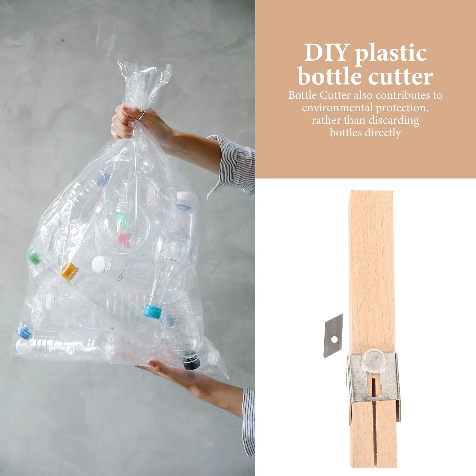 

Plastic Bottle Kit Bottle Rope Tool for DIY Artistic Shape Outdoor Durable Smooth Design Reusable