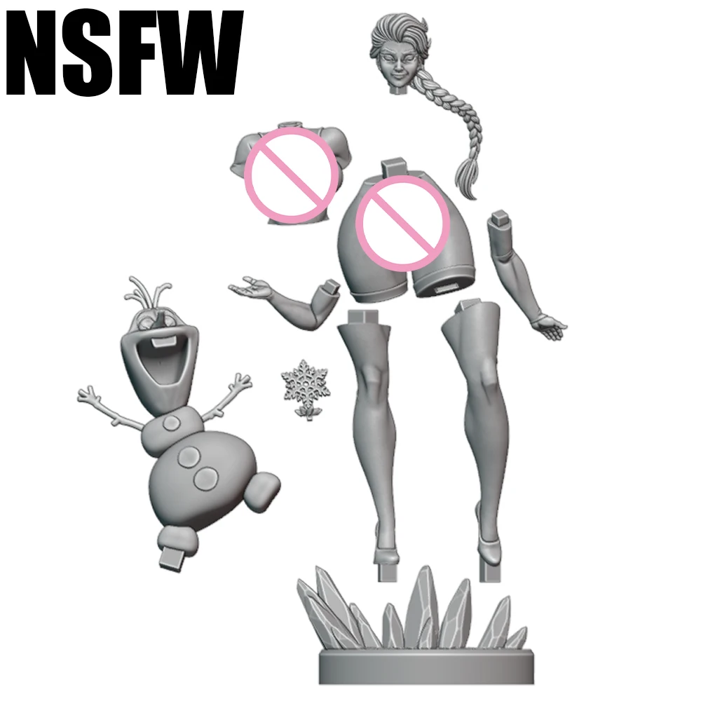

NSFW Frost Sexy Girl 1/24 Scale Resin Figure Model Kit Sexy Diorama Unassembled Unpainted Doll 3D Print DIY Statue Crafts Toy