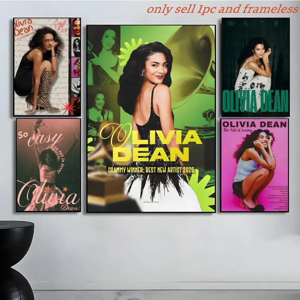 Olivia Dean Singer Poster Gift with prints Home bedroom living room decoration promotion and display