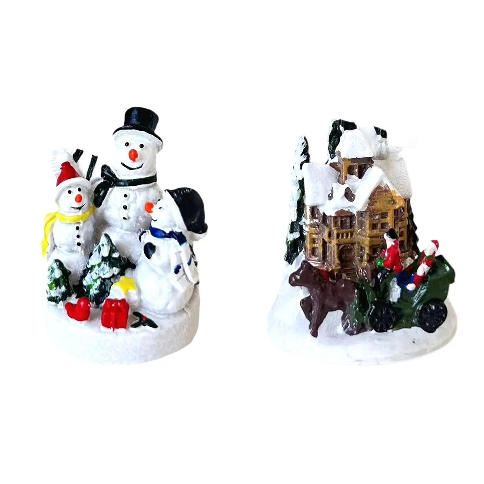 Christmas Decoration Decorative Winter Decor Crafts Xmas Statue Desktop Ornament for Home Bedroom Holiday Shop Window New Year
