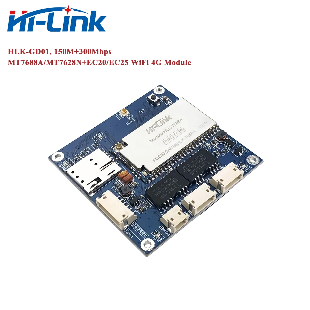 Gratis Pengiriman HiLink MT7688A/7628N + EC20/EC25 4G LTE Modul Router WiFi HLK-GD01