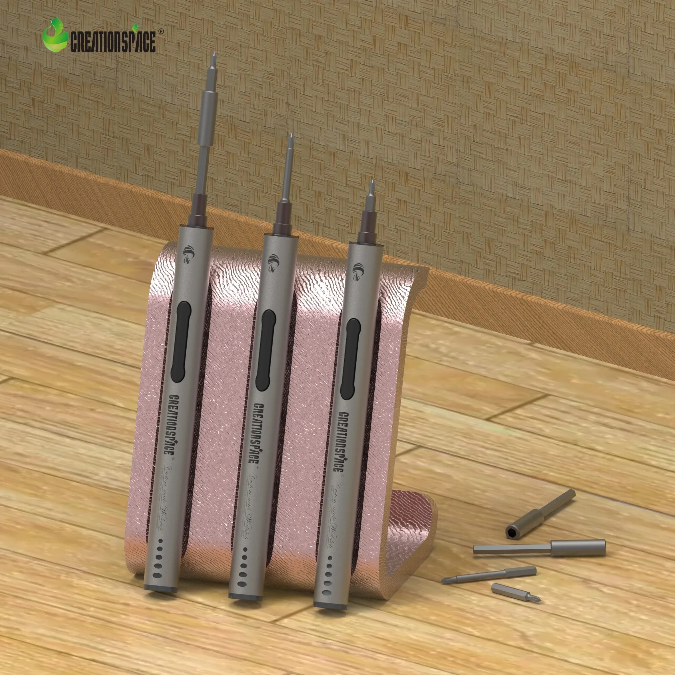 

Мини-электрическая отвертка CreationSpace, набор беспроводных отверток, перезаряжаемый через USB инструмент для ремонта с подсветкой