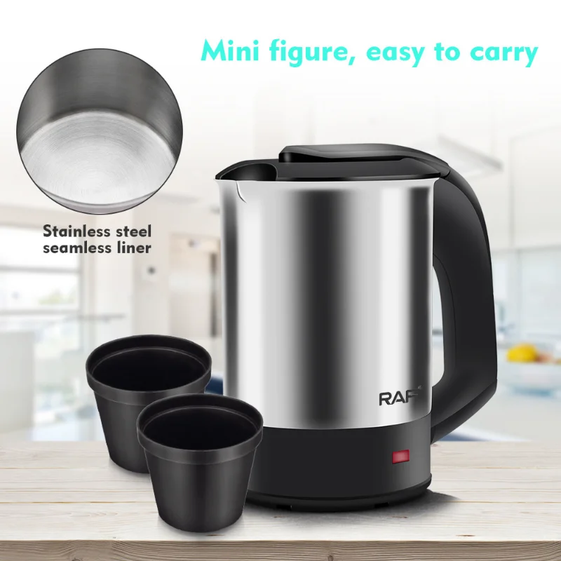 0.5L Mini Travel European Stainless Steel Electric Kettles 220V hervidores eléctricos bouilloire électrique portable  tea