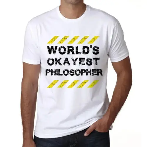 Heren Grafisch T-Shirt Werelds Okéste Filosoof – Worlds Okayest Philosopher