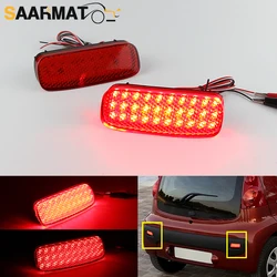 2PCS 12V Red LED Rear Bumper Reflector Light For Citroen C1 C5 For Peugeot 107 206 607 Expert Fog Lamp Running Lights OEM#6340E6