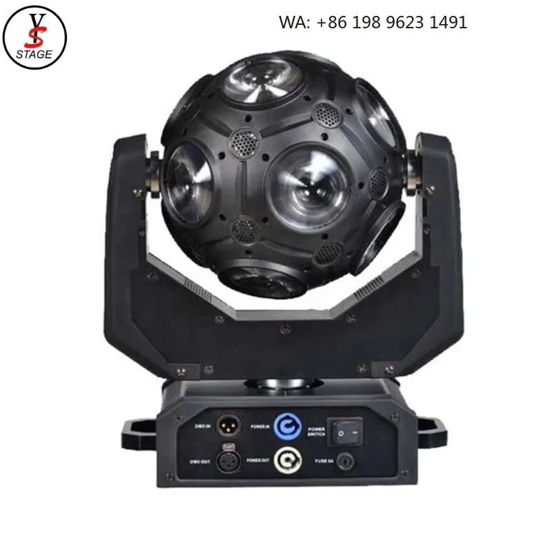 4IN1 RGBW Disco Football Moving Head Light Rainbow Stage Beam Lamp for KTV Party Live Performance Atmosphere