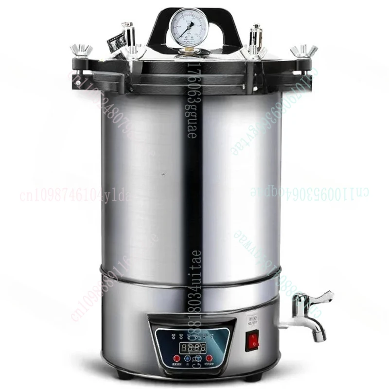 الأوتوكلاف المحمولة المصنوعة من الفولاذ المقاوم للصدأ معدات التعقيم الصناعية معقم الطعام المختبري