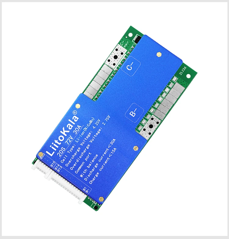 1-10 قطعة LiitoKala 20S-72V30A-BMS لوحة التوازن 30A بطارية ليثيوم أيون حزمة مع حماية من السقوط NTC 72 فولت لبطارية ليثيوم الدراجة الإلكترونية
