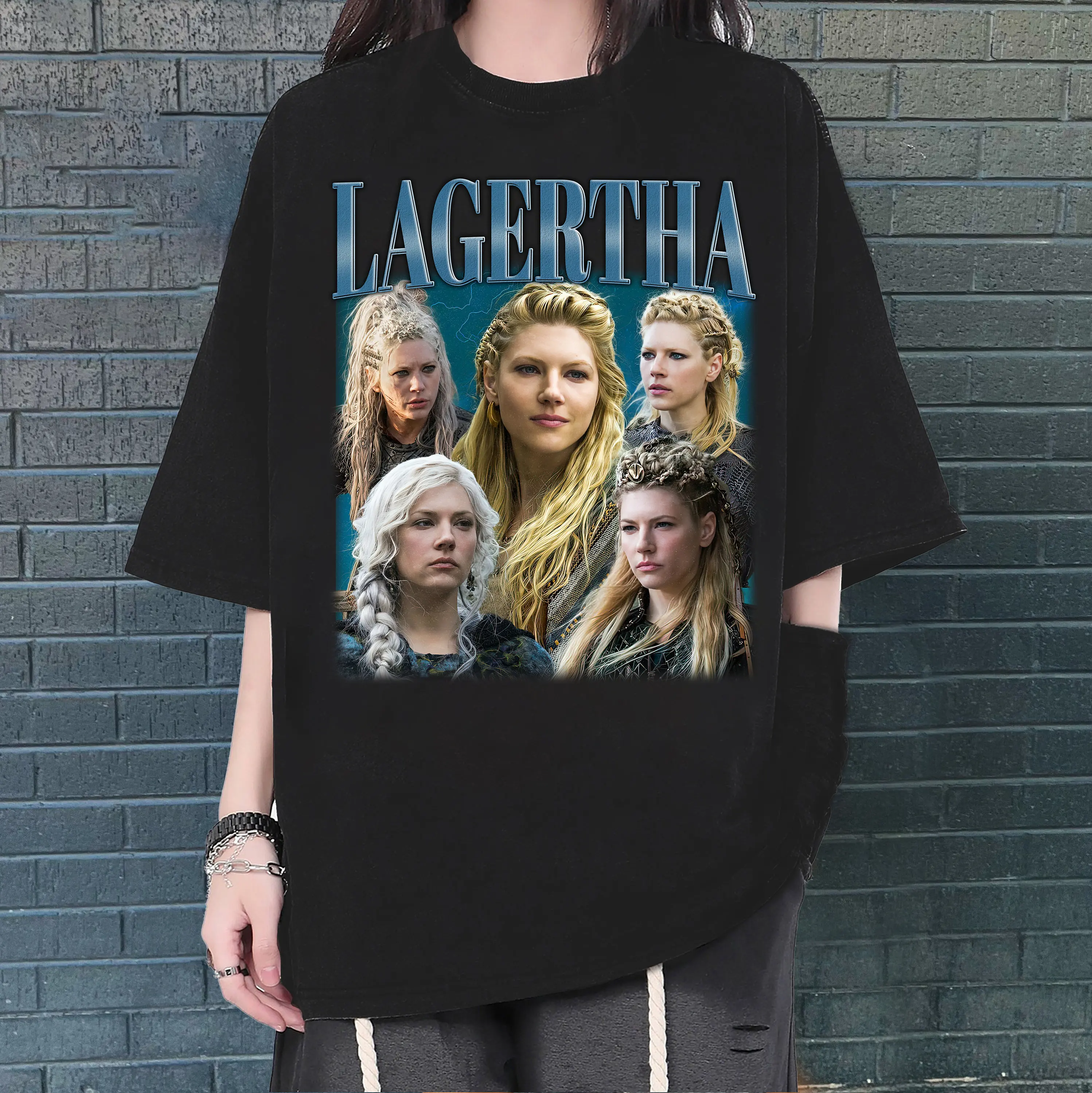 

Модная футболка Lagertha с защитой от пота, в стиле хип-хоп, в стиле ретро, для фанатов 90-х