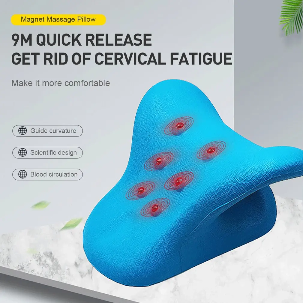 Cervical Neck Shoulder Stretcher Massage Pillow Traction Device Muscle Relaxation Relieve  Pain Cervical Spine Correction