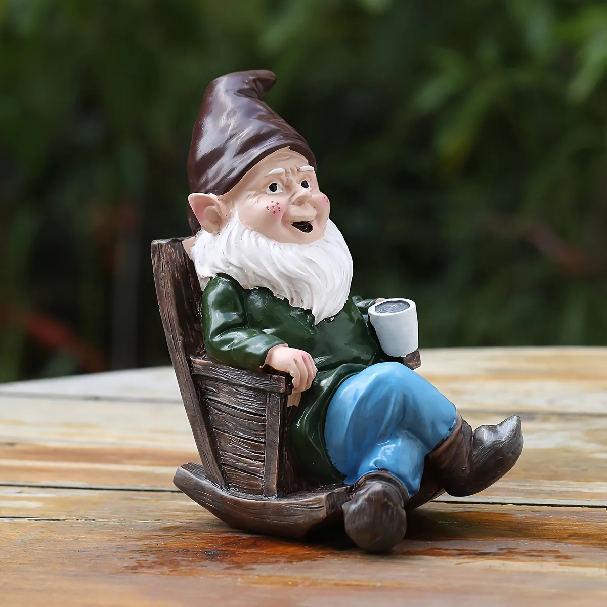 

Gnome Coffee Lover Statue‌ - Handmade Resin Figurine for Garden & Home Decor