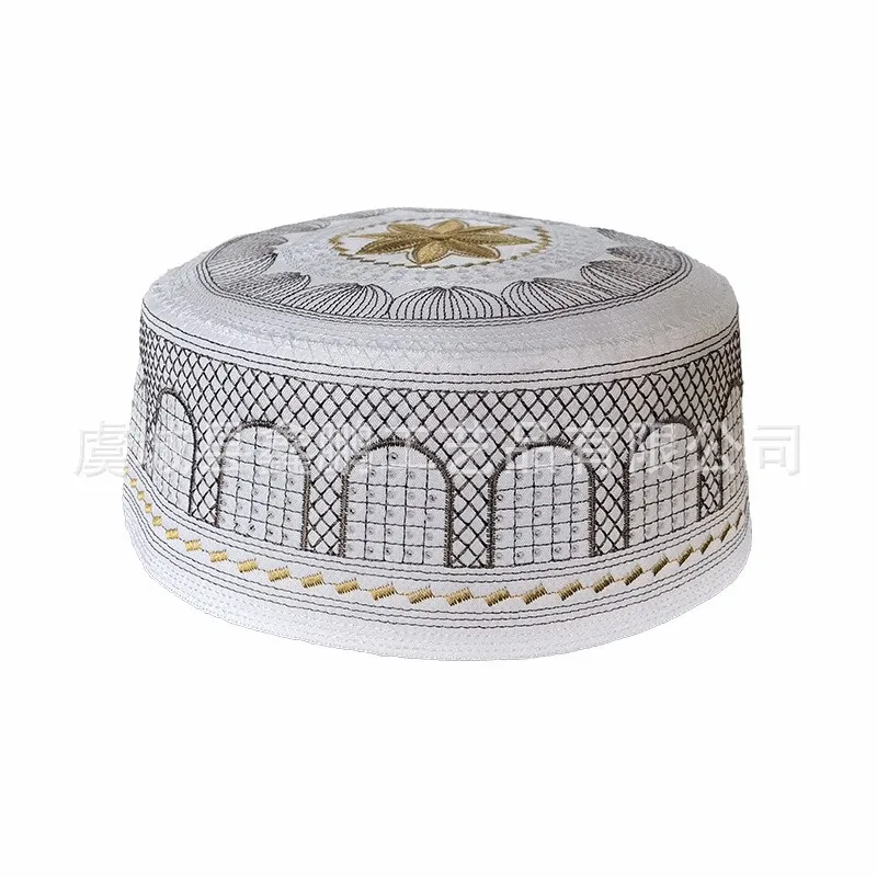 Muslim Men Prayer Caps Embroidery Leisure Hat Topkippot Turban Saudi Uae Cap Saudi Arabia Islamic Hat Men Headscarf