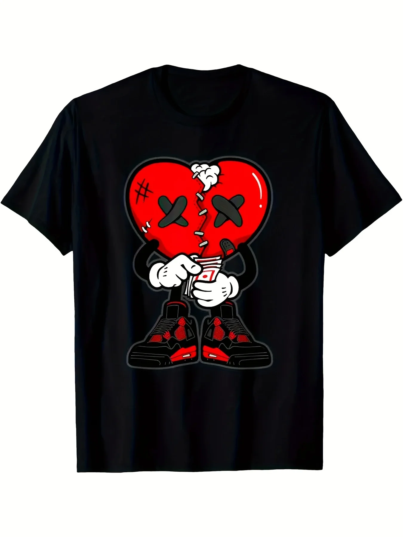 

4 Red Thunder Tee Shoes Heartbreak Cry Red Thunder 4s T-Shirt 220g