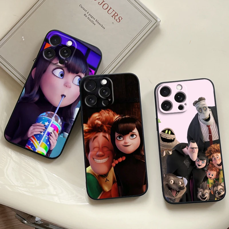 Hotel Transylvania Disney Film For iPhone 15 14 13 12 11 XS XR X 8 7 SE Pro Max Plus Mini Black Back Phone Case