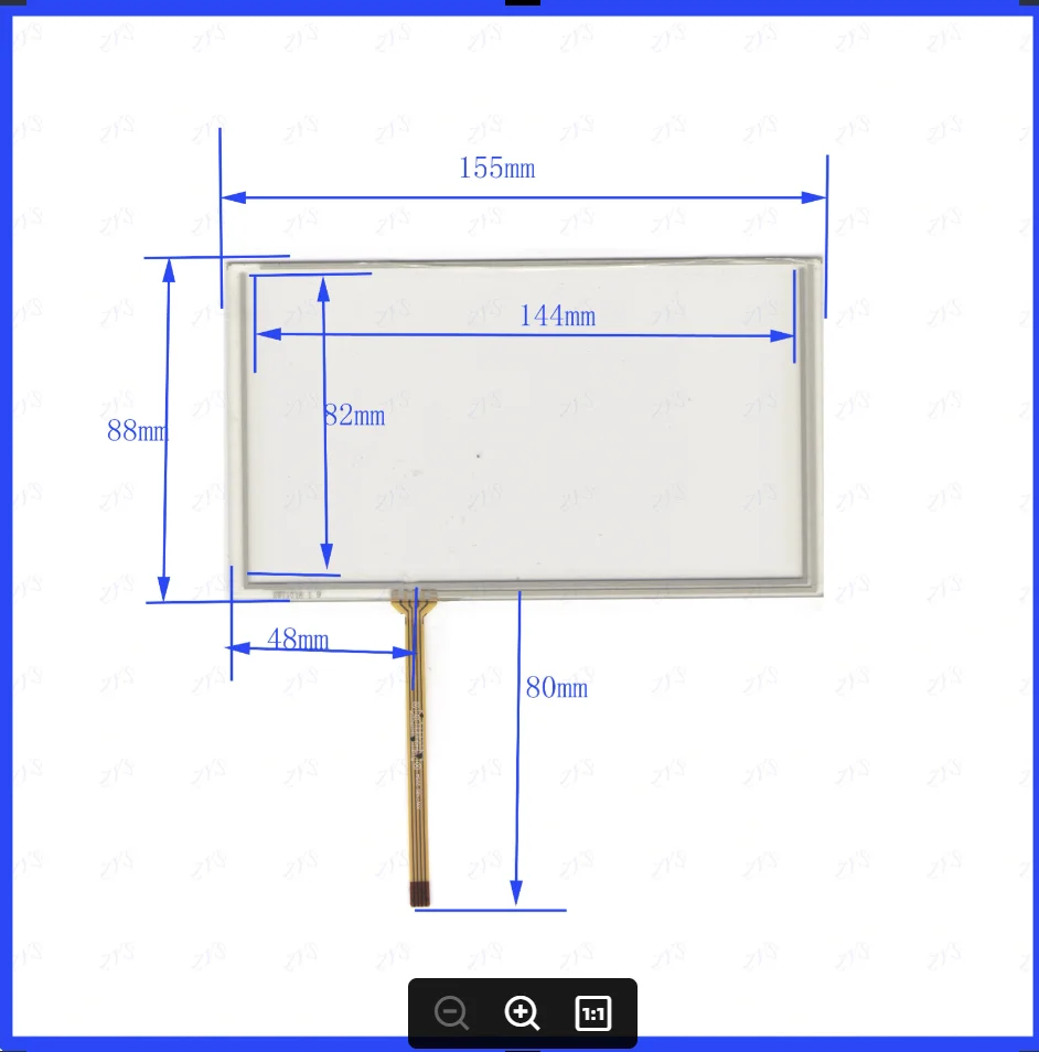 

ZhiYuSun New XWT1718 155*88mm Touch Screen Touch Panel Glass Replacement XWT1718 155*88