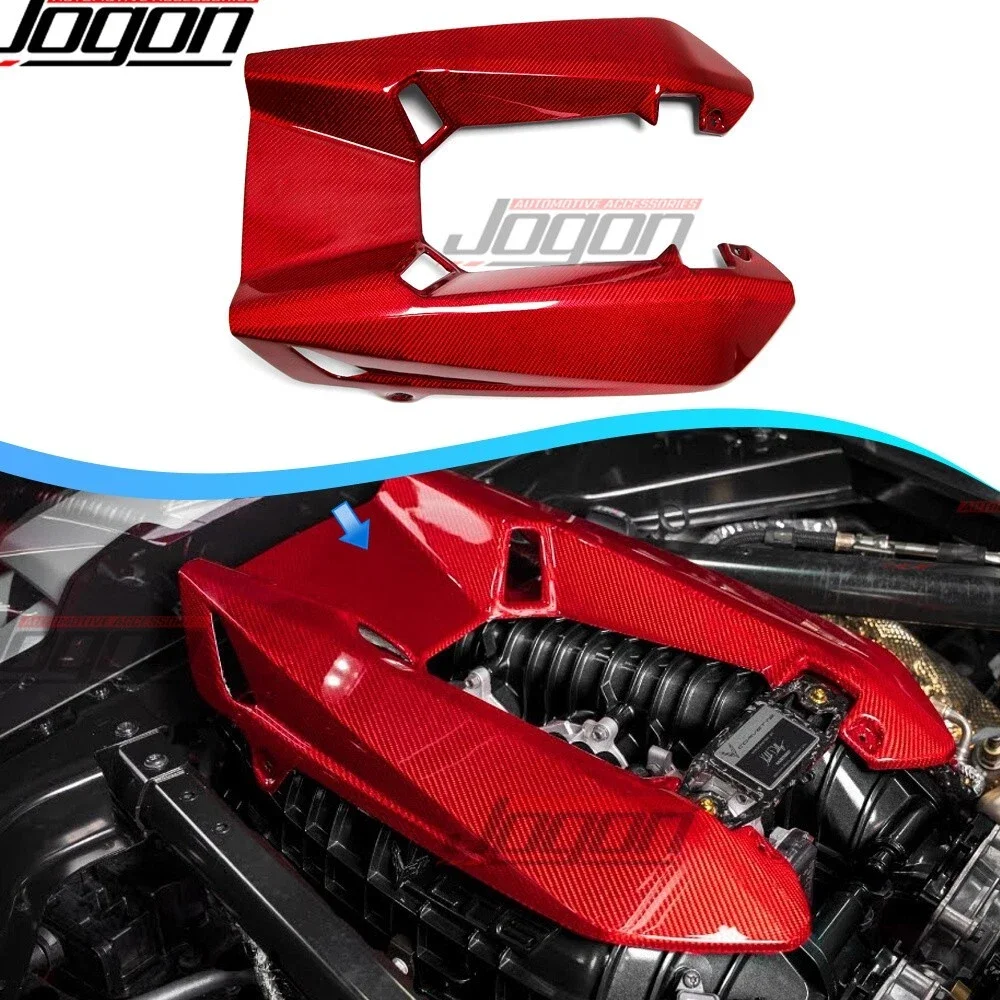 For Chevrolet Corvette C8 Z06 Coupe 2023 2024 2025 2026 Real Dry Carbon Fiber Engine Bay Cover Trim Car Accessories