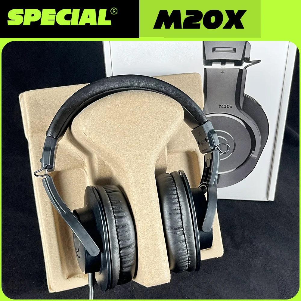 M20 M20X Over-Ear Studio Monitor Headphone Electric Drum Stereo Headphone for Drummers, with Deep Bass, Noise Isolation 3m Cable