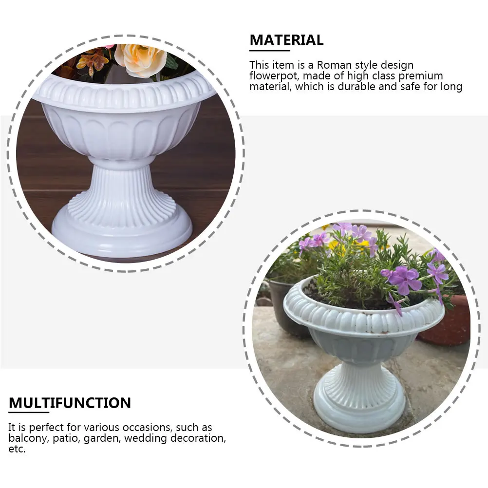 

3pcs European Style Flower Container Flower Pots Creative Retro Design For Balcony Garden Wedding Decor European Style Plant