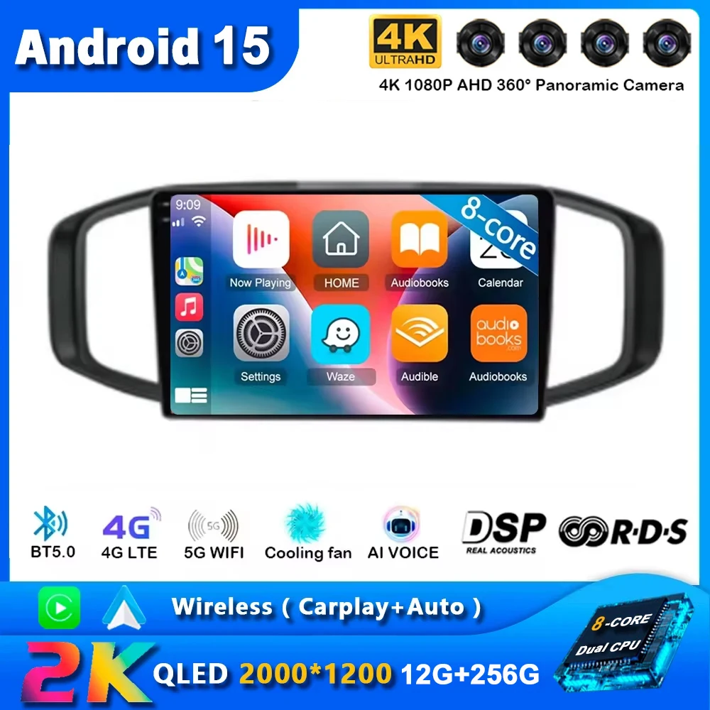 

Android 15 Carplay Car Radio For Morris Garages MG3 2017 2018 2019 Navigation GPS Multimedia Player stereo WiF+4G 360 Camera BT