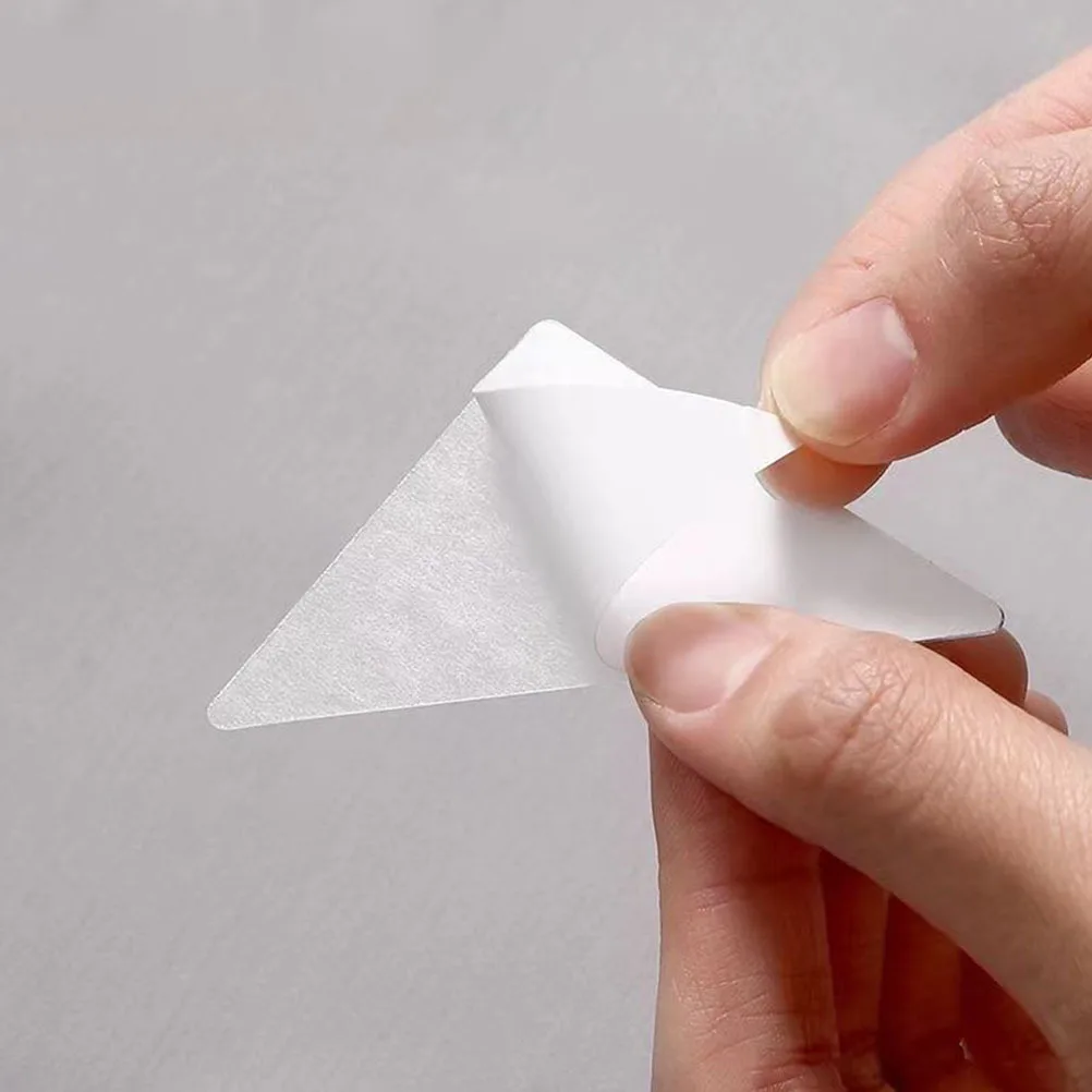 120 قطعة يبقى للرجال طوق القميص يدعم لاصق إدراج مثلث بولي كلوريد الفينيل البقاء ثابت أثناء الحركة فستان طوق القميص إدراج #6