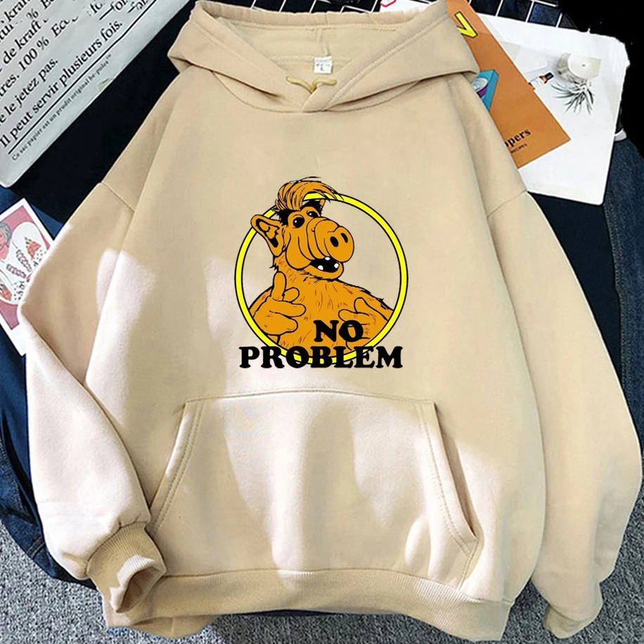 

Alf No Problem 1986 Vintage Men Women Hoodies Funny Retro Hip-hop Unisex Top Loose Casual Harajuku Couple Classic Sweatshirt