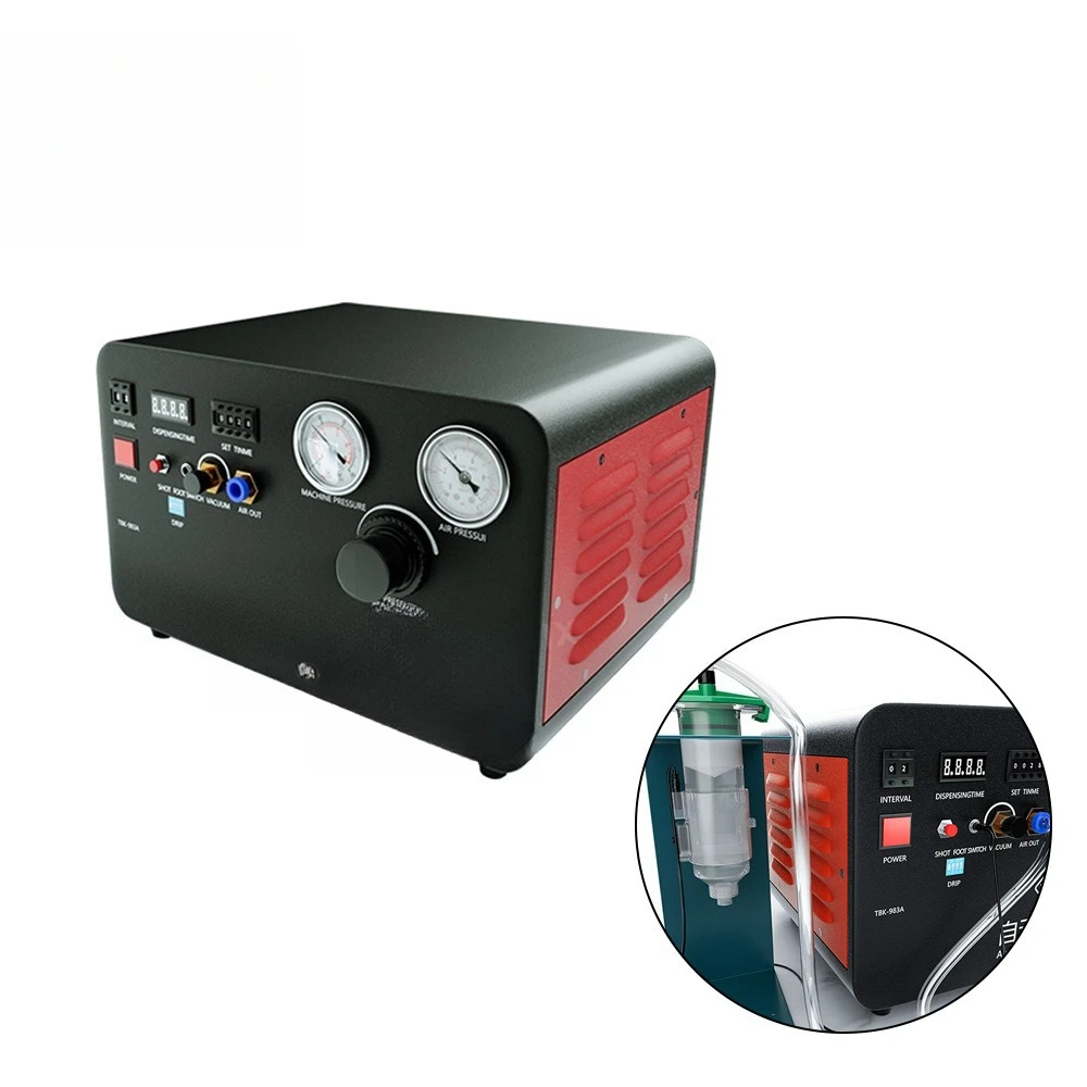 -983A Automatic dispensing machine Built-in air pressure controller Glass glue AB Silicone glue UV liquid machine
