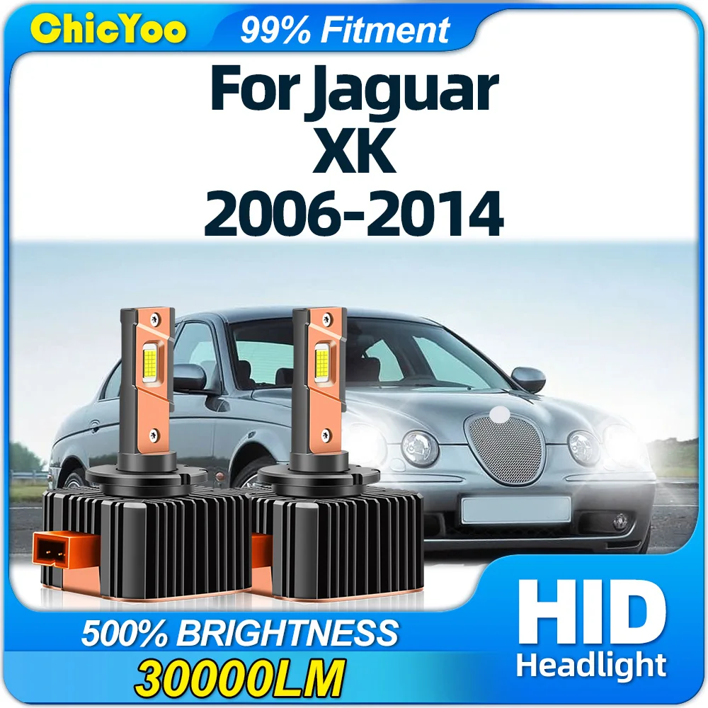 

120W LED Headlight Bulbs 30000LM Canbus No Error Xenon Headlamps 12V HID Lights For Jaguar XK 2006-2009 2010 2011 2012 2013 2014