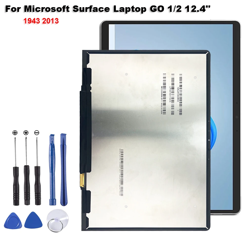 

New AAA+ For Microsoft Surface Laptop GO 1 2 1943 2013 12.4" LCD Display Touch Screen Digitizer Glass Assembly Repair Parts
