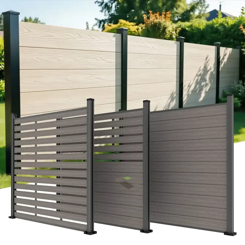 Manufacturer Wholesale Wood Plastic Composite Fencing Waterproof Privacy Garden Board for Backyard Patio
