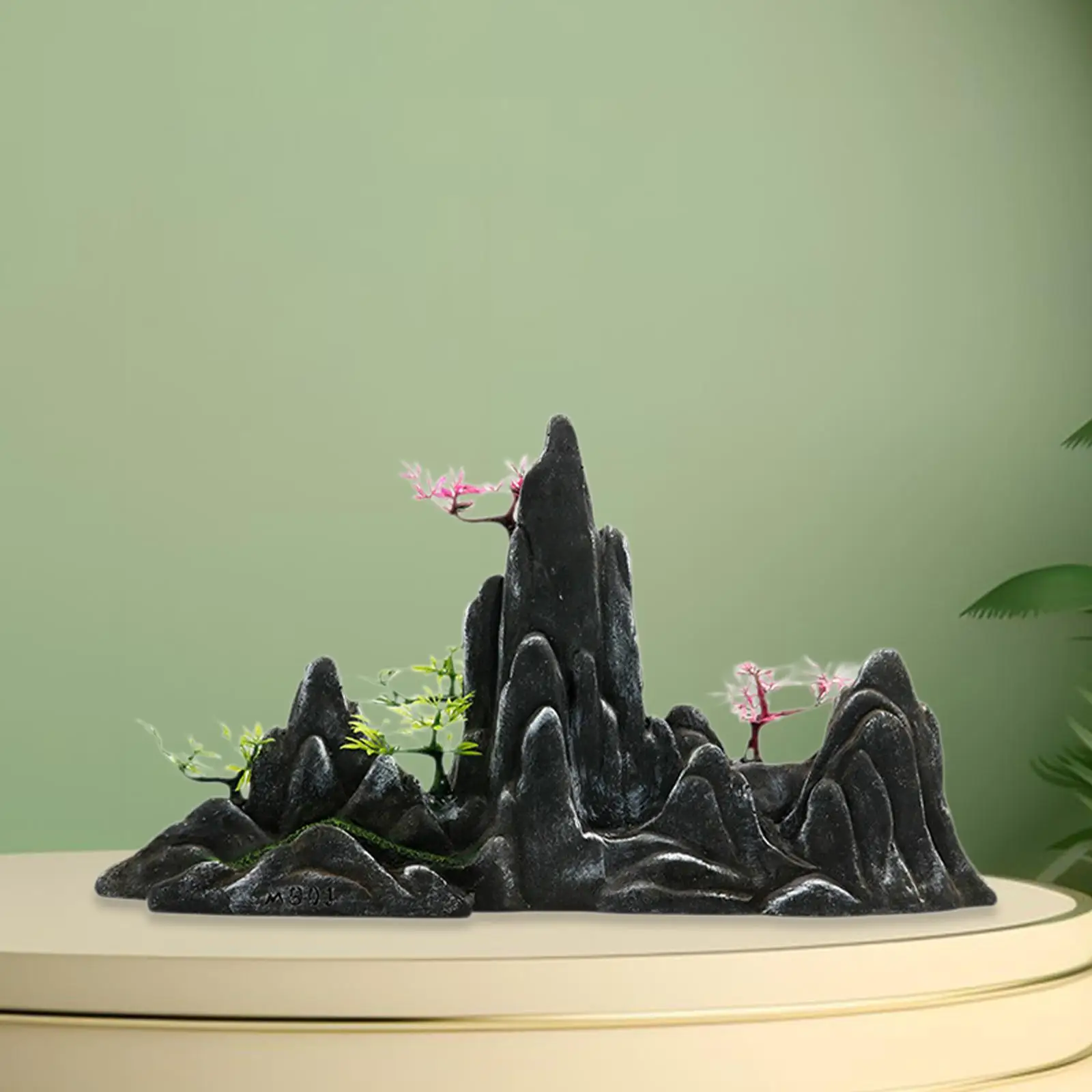 Aquarium Rockery Realistic Background Mountain View for Patio Balcony Garden