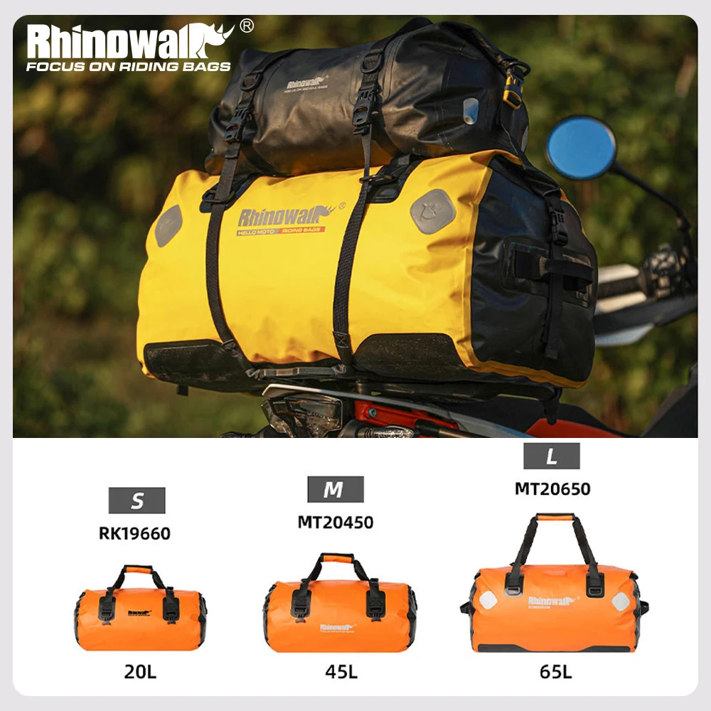 rhinowalk-オートバイテールバッグ-20-45-65l-防水オートバイサドルリアシートバッグハンドバッグ旅行アウトドアオートバイアクセサリー