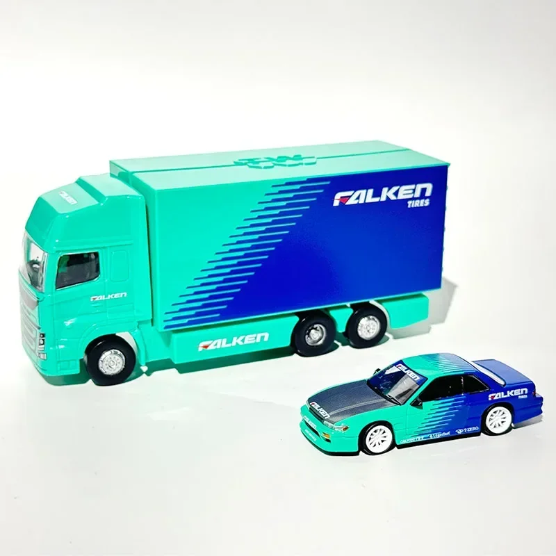 

Tarmac Works 1:64 S13 EG6, литой под давлением Hilux AXCR 2017, пластиковая упаковка для грузовика, диорама, модель автомобиля, коллекция игрушек
