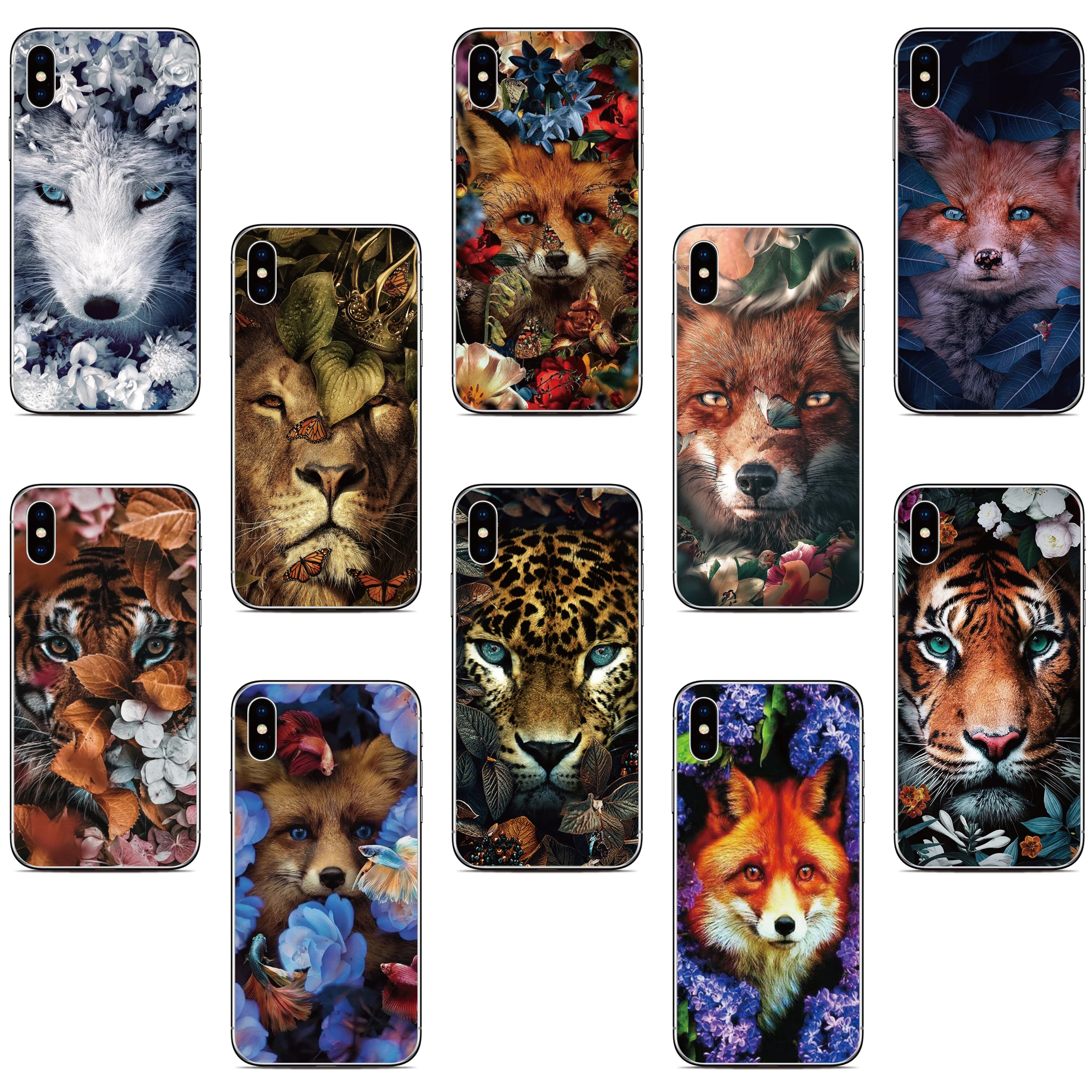 Animal Tiger Fox Phone Case For Sharp Aquos R5G R8 Pro R7 P7 R3 R2 V6 S3 Wish Sense 3 4 Lite 6 6S 7 Plus Zero 2 6 Wish3 5G Cover