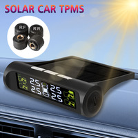 Auto Security Alarm System Solar TPMS Digital LCD Display Car Tire Pressure Monitoring System Universal Tyre Temperature Monitor