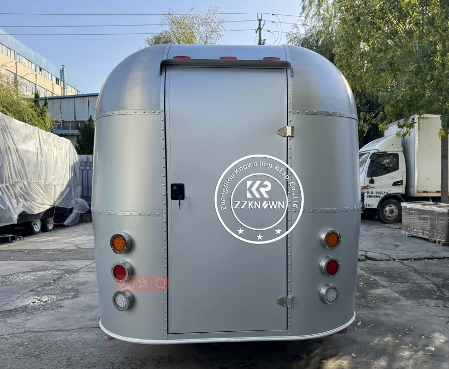 2025 에어스트림 케이터링 모바일 스트리트 푸드 트럭, 스낵 핫도그 트레일러, 스트리트 푸드 자판기 카트