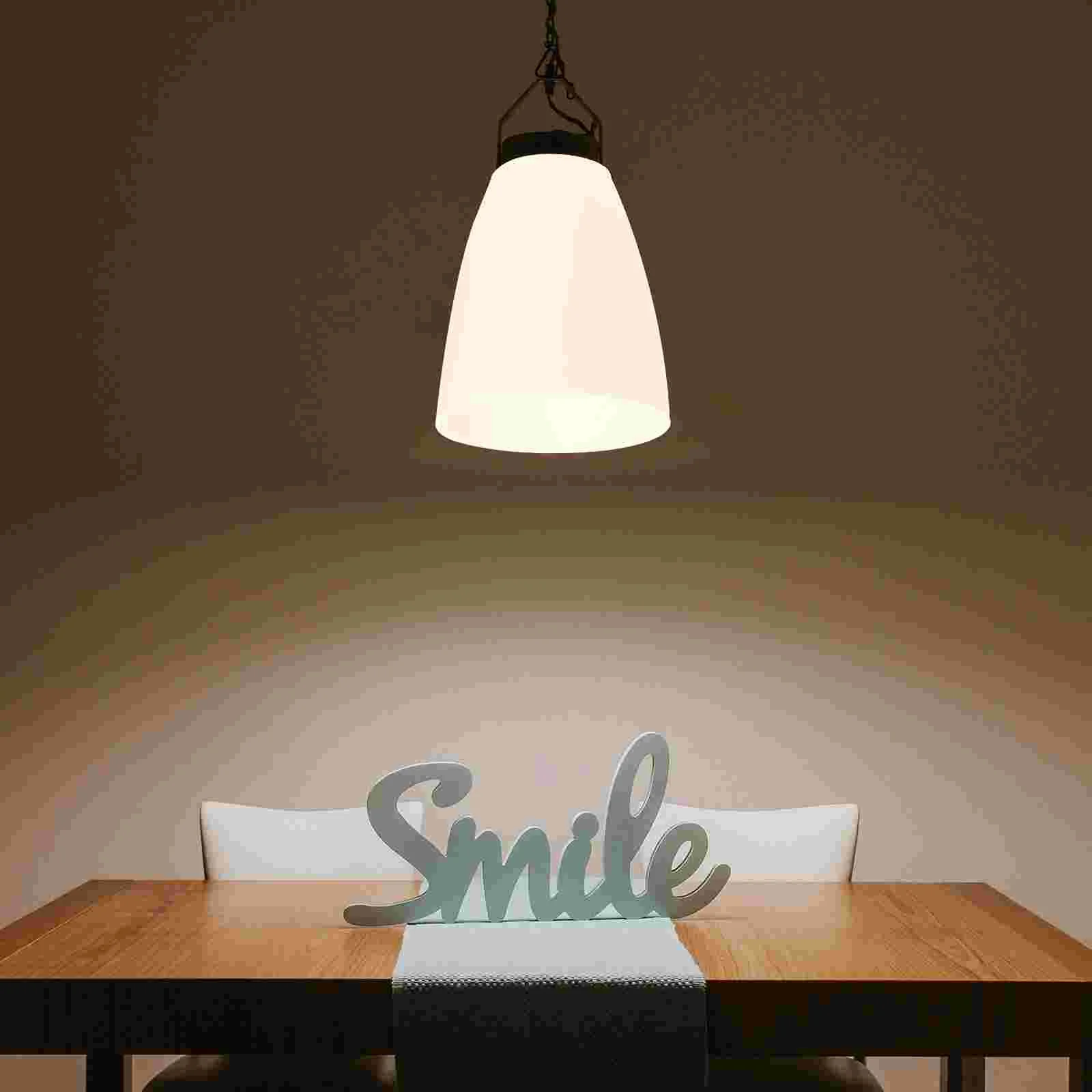 Plastic Lampshade Household Home Decor Chic Flat Head Shape Dustproof Wall Light