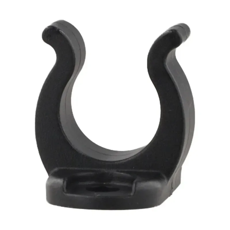 Sailboat Tiller Retaining Clamp, 16mm Inner Diameter Hook, Black Nylon Marine Hardware, for Boat Deck Extension Rod Holding