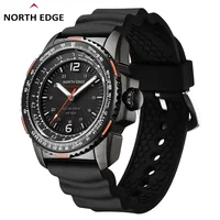 Caliente NORTH EDGE PHOTON impermeable 50M relojes de pulsera deportivos para hombres reloj militar Digital para hombres energía Solar luminosa ambiental Cl