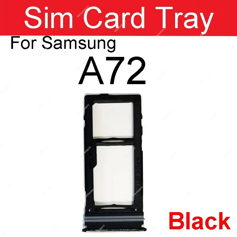 

SIM Card Tray Holder For Samsung A72 A725 A725F/M Dual Sim Card Reader Adapter Parts