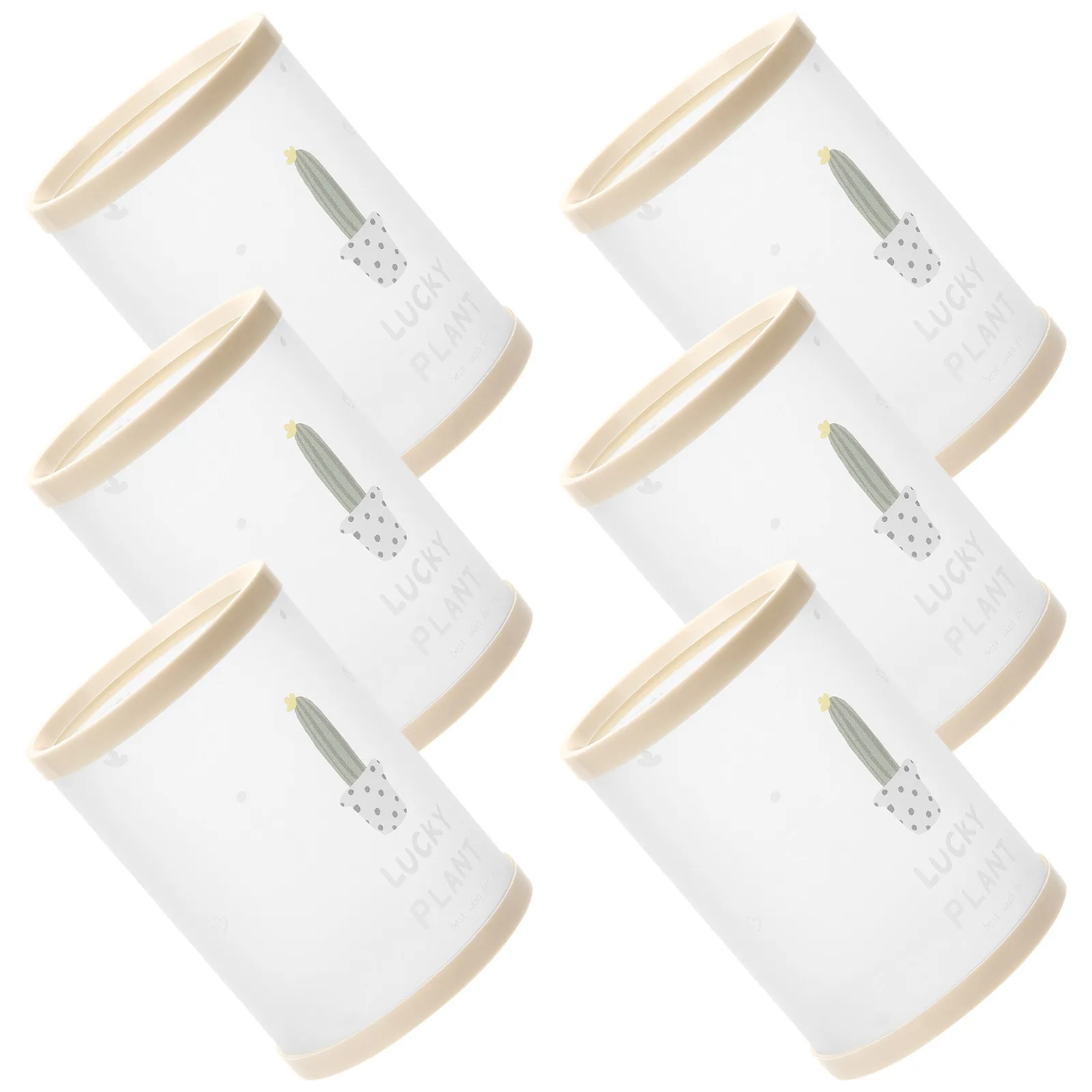 

Набор из 6 штук: Премиальные органайзеры для ручек и карандашей из полипропилена, сборные, для рабочего стола, для хранения ручек, кистей для макияжа и канцелярских принадлежностей, милый дизайн