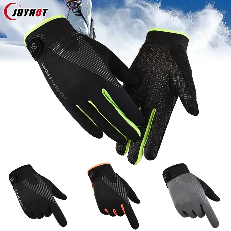 Winter Touch Screen Gloves Cold Waterproof Motorcycle Cycle Gloves Male Outdoor Sports Warm Thermal Running Ski Cycling Gloves