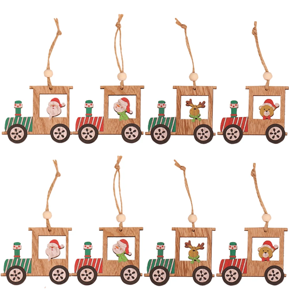

Small Train Pendant Craft Ornament Cutouts Hanging Ornaments Tree Decorations Christmas