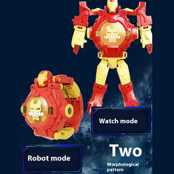 卡通 Aoger 迪士尼巴斯光年鋼鐵人美國隊長兒童玩具變形電子投影手錶禮物 8 最佳銷售 蘋果手錶迪士尼 - №4