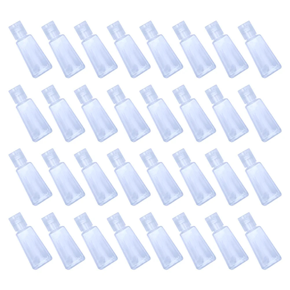 

40 Pcs Outdoor Dispenser Bottle Flip Cap Travel Bottles for Toiletries Simple Liquid The Pet Lidded