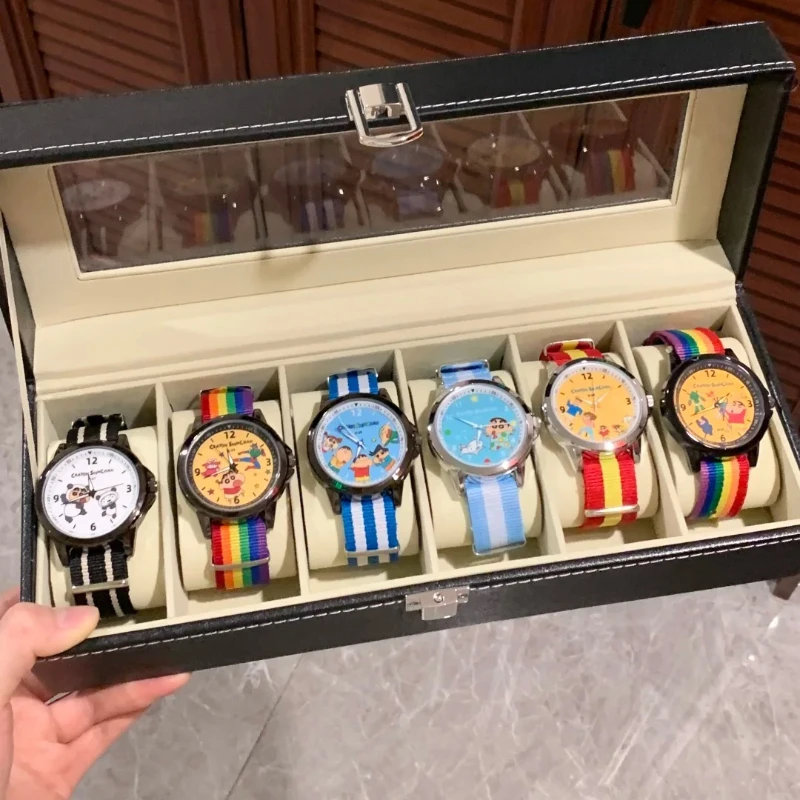 Genuine Crayon Shinchan Adult'S World Watch Blind Box Adult Children'S Wrist Watch Cartoon Kawaii Anime Peripheral Surprise Gift