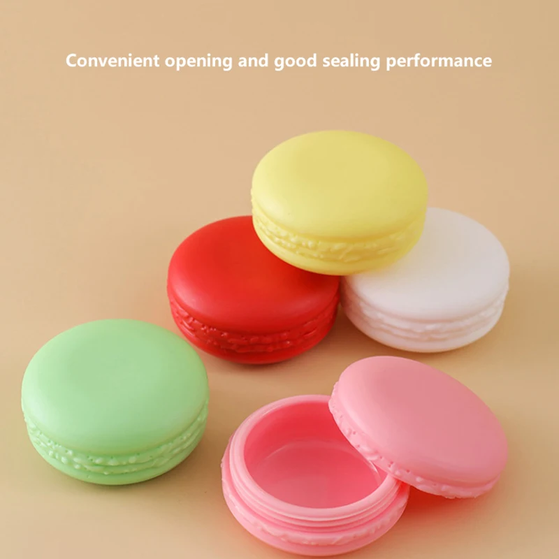 10g Candy Macaron Lip Balm Container Cosmetics Cream Jar Makeup Container Lotion Refillable Bottle Cream Lotion Jar