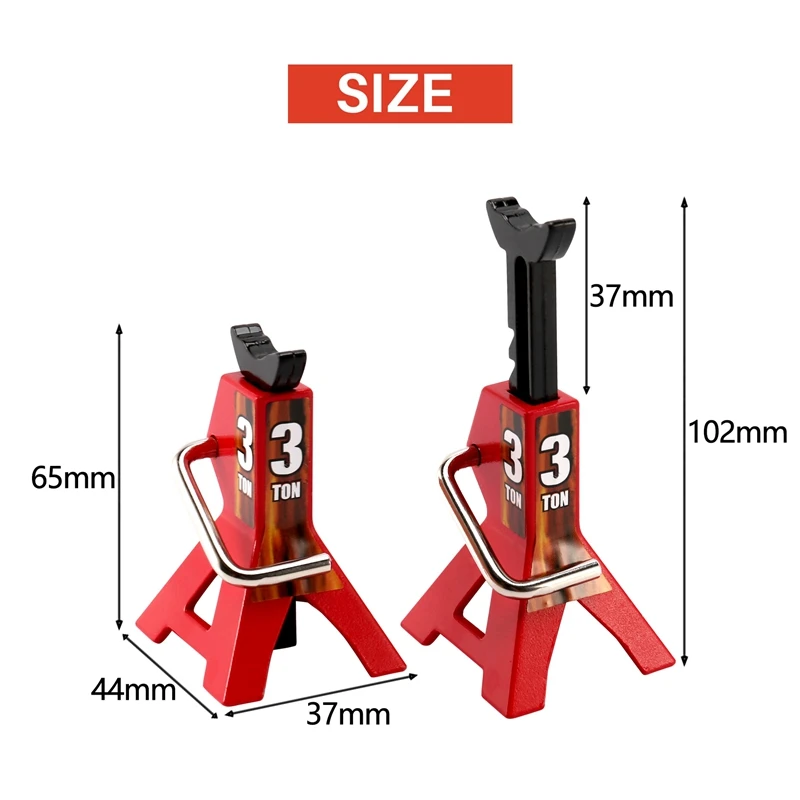 Trolley Jack,RC Car 3T Jack Stands Bracket Adjustable For 1/10 TRX4 Axial SCX10 CC01 D90